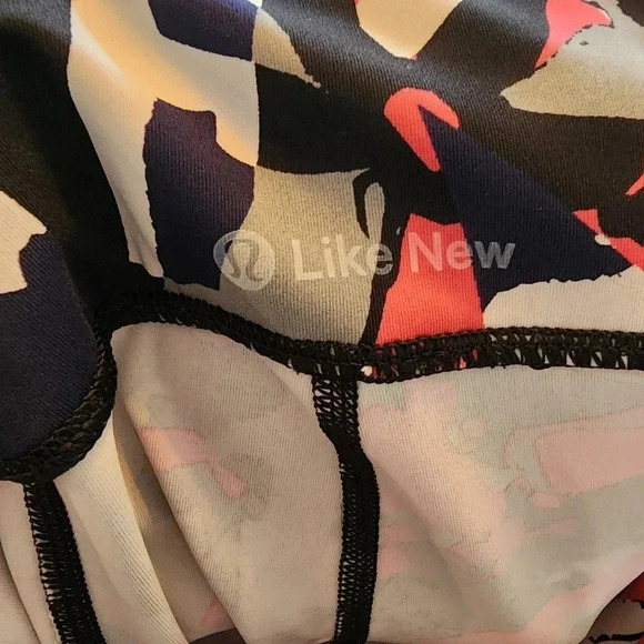 Lululemon Pace Rival pink and black capri leggings size 6 - Picture 6 of 8